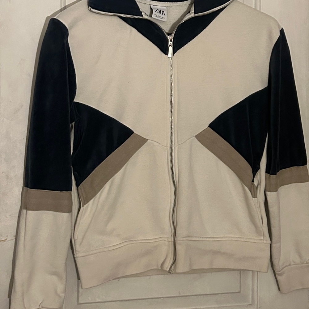 Zara Men’s Color Block Zip-up Jacket